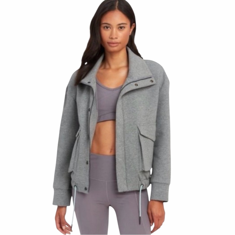 Varley Earl‎ Boxy Jacket Coat Heather Gray - Small